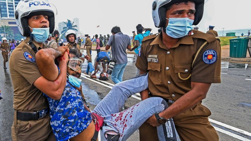 Sri Lanka’s prime minister resigns amid protests over economic crisis