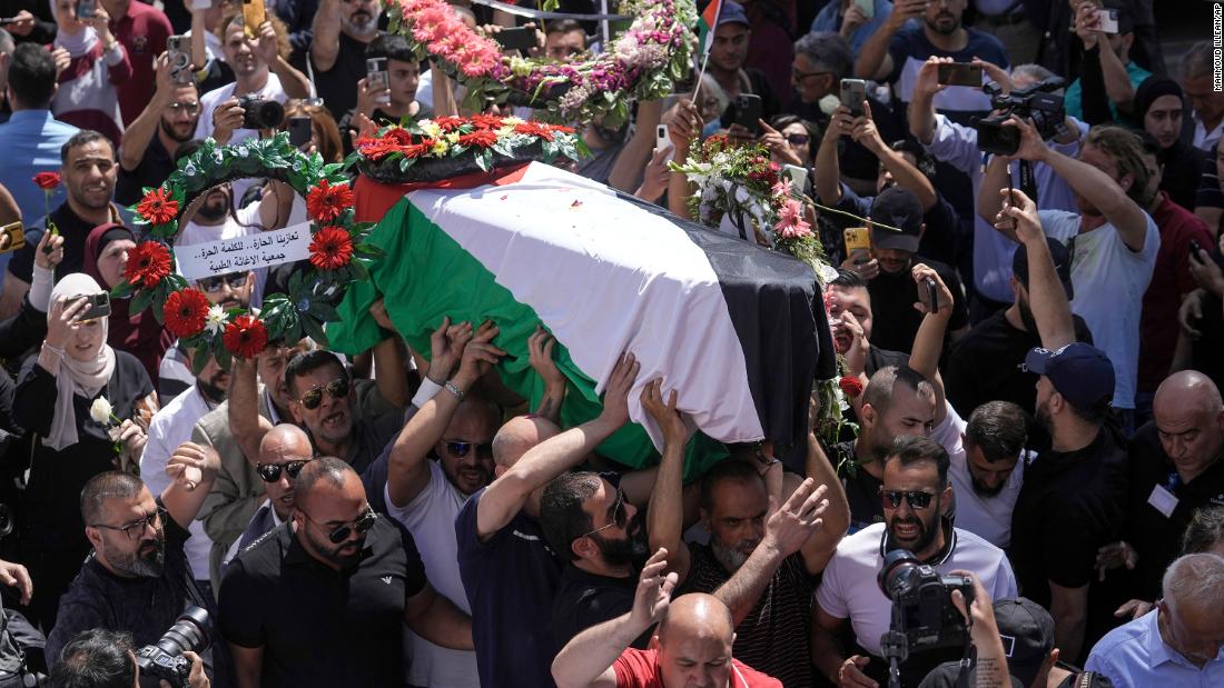 Shireen Abu Akleh: Thousands mourn slain journalist as Palestinians call for accountability